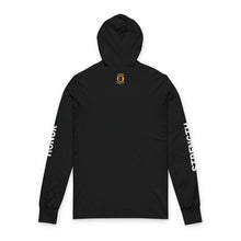 Load image into Gallery viewer, Lion Bred Christ-Led Raised Hooded Long Sleeve Tee