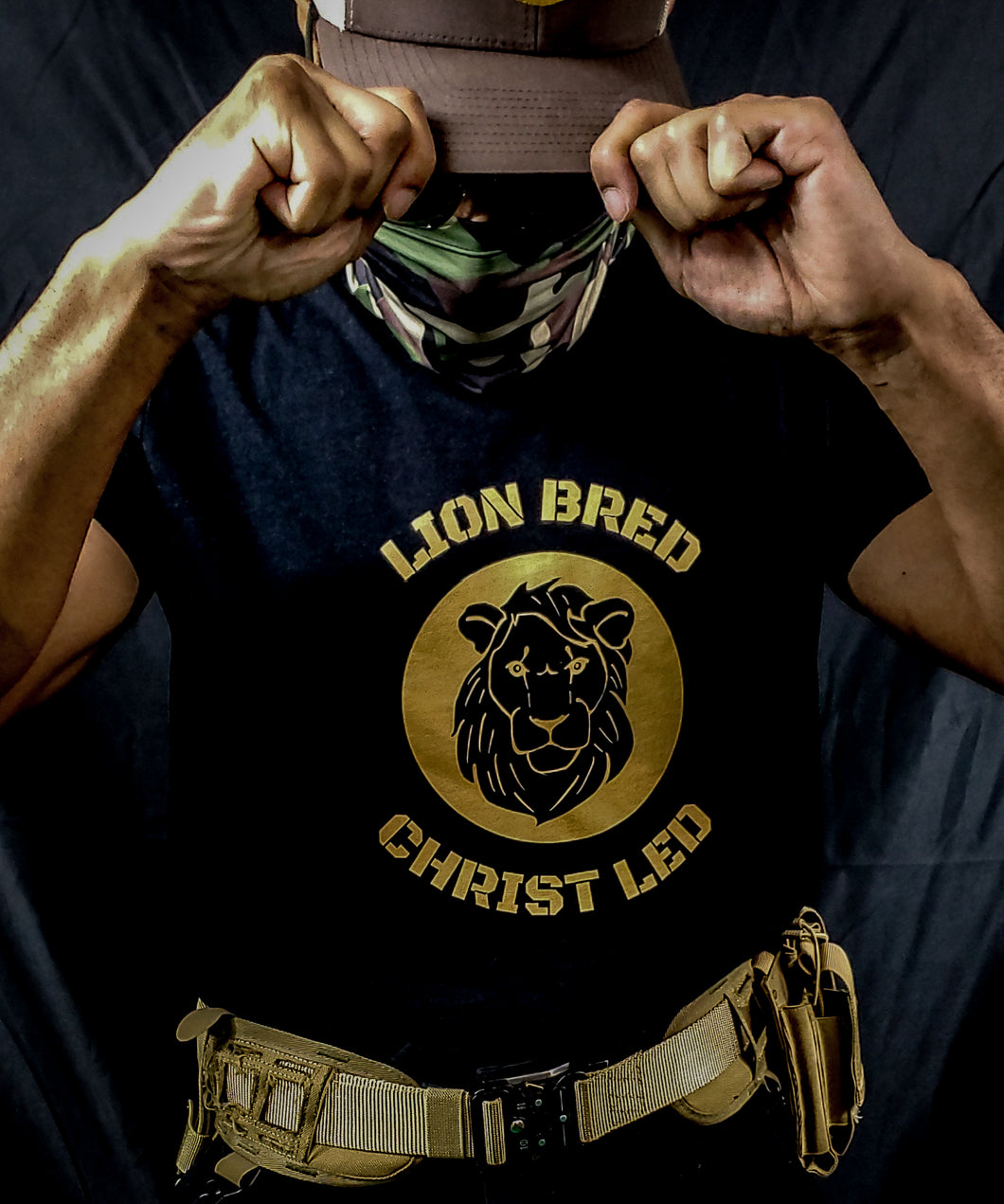 LION BRED CHRIST LED TM Branded Unisex t-shirt